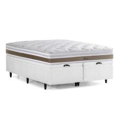 Imagem de Cama Box Baú King Size Herval Amore, Molas Ensacadas, 74x193x203 cm