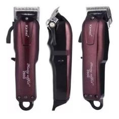 Imagem de Máquina de Corte Cabelo Barba Profissional Sem Fio Kemei KM-2600
