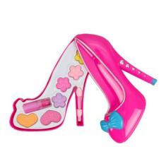 Imagem de Maquiagem Brinquedo Infantil Pincel Sombra Batom Crianças - LITTLE BAB