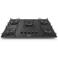 Imagem de Fogão Cooktop 5 Bocas Realce Preto a Gás Reforçado