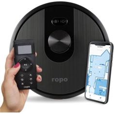 Imagem de Ropo Glass 4 - Aspirador De Pó Robô, Automático 3 Em 1 Varre, Aspira,