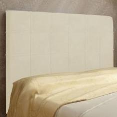 Imagem de Cabeceira Veneza Cama Box Casal 140 Cm Suede Bege Amassado