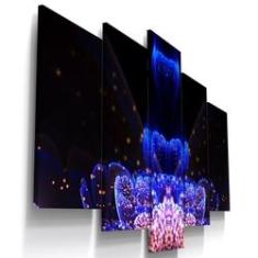 Imagem de Quadros Decorativos Flor   Abstrato Sala