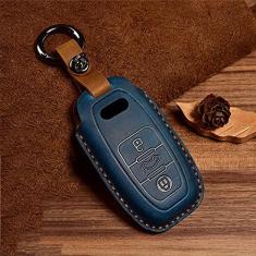Imagem de Capa para porta-chaves do carro, capa de couro inteligente, adequado para Audi A1 A3 A4 A5 Q7 A6 C5 C6, porta-chaves do carro ABS Smart porta-chaves do carro