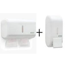 Imagem de Combo Saboneteira + Papeleira Compacta Premisse Urban 