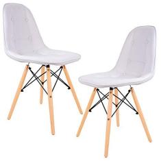 Imagem de Kit 02 Cadeiras Decorativas Eiffel Charles Eames DSW Botonê E01  - Lyam Decor