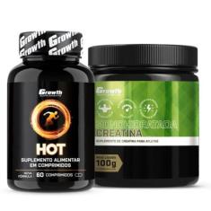 Imagem de Hot Termogênico 60 Caps + Creatina 100G Monohidratada Growth