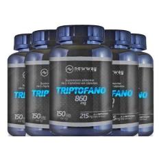 Imagem de 5 L-Triptofano 150 Cápsulas 860Mg - New Way