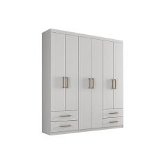 Imagem de Guarda Roupa 6 Portas E 4 Gavetas Canada Branco Conquista