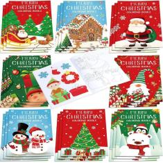 Imagem de Livro de colorir Faccito Christmas, 24 peças para lembrancinhas infantis