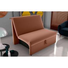 Imagem de Sofá Cama Malu Veludo Ferrugem E435 - Matrix