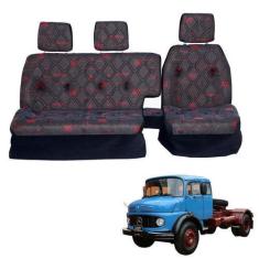 Imagem de Sofá Cama Banco Completo Mercedes 1519 Vermelho - Pampa