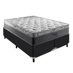 Imagem de Cama Box King Preto Palermo Molas Ensacadas Portobel