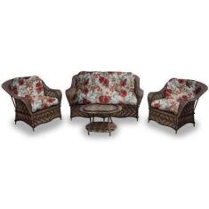 Imagem de Conjunto Marco - 1 Sofá 2 L + 2 Poltronas + 1 Mesa Centro - Gamboa Beg