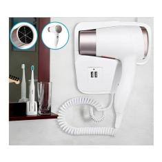 Imagem de Secador De Cabelo Parede Banheiro Casa Hotel Spa Usb - ZEM
