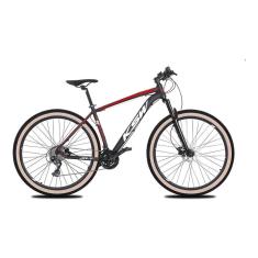 Imagem de Bicicleta Aro 29 Ksw Xlt 27v Freio Hidráulico K7 Garfo com Trava Pneu com Faixa Bege - Preto/Vermelho/Branco