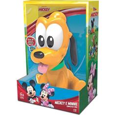 Imagem de Brinquedo Boneco Vinil Atóxico Pluto Baby Articulável 16 cm Amarelo +4 meses Líder - 2893