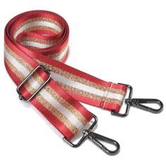 Imagem de Alça de bolsa de hardware preta cintos de substituição ajustáveis alças largas para bolsas transversais de lona bolsas mensageiro bolsas de ombro bolsas de mão