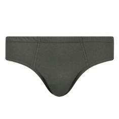 Imagem de Cueca Masculina Plus Size Slip Tradicional Algodão Chumbo