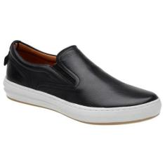 Imagem de Tênis Slip On Masculino Couro Conforto Dia A Dia Casual - Rollian's