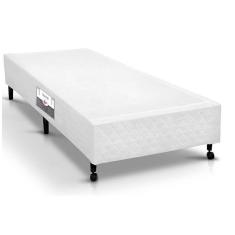 Imagem de Cama Box Base Universal Solteiro Poli Tecido White (96x203x23) - Castor