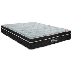 Imagem de Colchão Elegant Superpocket Queen 158x198x28cm Ortobom Preto/Branco
