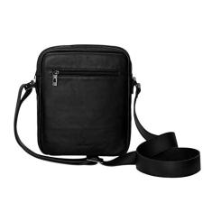 Imagem de Bolsa de couro legítimo Nordweg Nômade - compacta - Preto - NW091A-IP