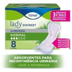 Imagem de Absorvente para Incontinência Urinária Tena Lady Discreet Normal 8 Unidades
