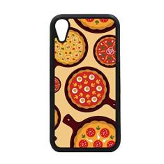 Imagem de Capa para iPhone XR Pizza Italy Tomate Foods Peppers para proteção de telefone Apple