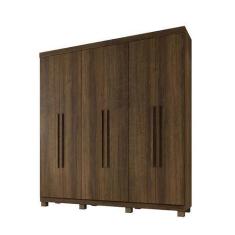 Imagem de Guarda Roupa Casal 6 Portas 3 Gavetas Milão Benetil Móveis Imbuia