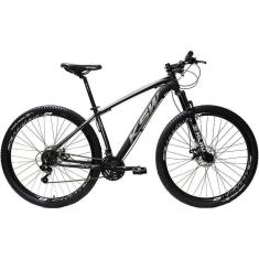 Imagem de Bicicleta Aro 29 Ksw 24 Marchas Freios A Disco E Suspensão - Preto-prata - 17" Preto-prata