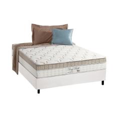 Imagem de Cama Box Casal: Colchão Molas MasterPocket Ensacadas Anjos King Best + Base crc Courano White(138x188)