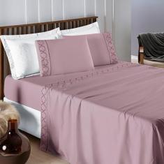 Imagem de Jogo De Cama Infinity Casal Padrão 4 Peças - Tecido Micropercal 300 Fi