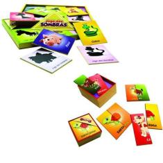 Imagem de Kit Jogo Das Sombras E Mistura Bichos Brinquedos Educativos - Maninho