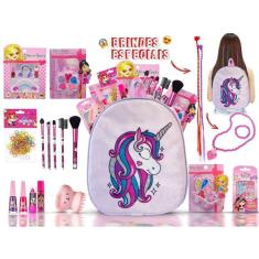 Imagem de Kit Maquiagem Infantil Completo Polvo Esmaltes Sombras Bz133
