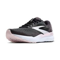 Imagem de Brooks Tênis de corrida feminino Ghost 16 Neutral, Preto/Branco/Orchid Ice, 36