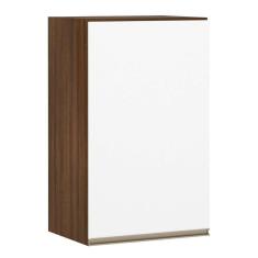 Imagem de Armário Para Cozinha 40 Cm 1 Porta Dourado Com Branco Polar