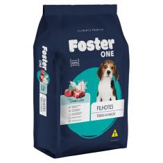 Imagem de Ração para Cães Foster One Filhotes sabor Carne e Leite 1kg