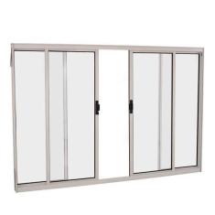 Imagem de Janela De Correr Em Alum nio 100 X 150 X 6 Cm 4 Folhas V. Bor