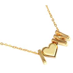 Imagem de Colar Cordão Minha Inicial W Love Lembrancinha Folheado