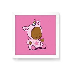 Imagem de Arte Maníacos Quadro Decorativo Babycórnio Feliz 1 - 50x50cm (Moldura em laca )