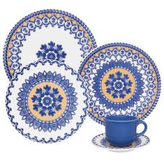 Imagem de Aparelho de Jantar Redondo de Cerâmica 20 peças - Floreal La Carreta Oxford Porcelanas