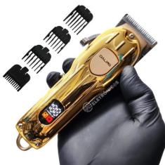 Imagem de Máquina De Cortar Cabelo Barba Pezinho Sem Fio Profissional Super Pote