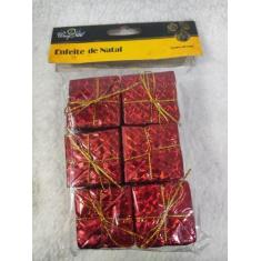 Imagem de Enfeite de Natal caixinha de presente 6 unds - Wincy Natal, 4