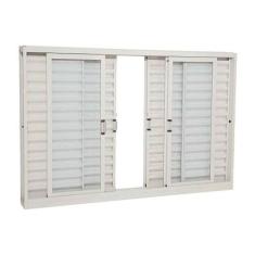 Imagem de Janela Veneziana em Aço 100 x 150 x 12 cm 6 Folhas Pratika Sasazaki