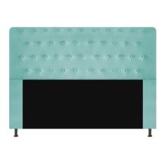 Imagem de Cabeceira Casal Brenda 140 CM Suede  Turquesa- D A Decor