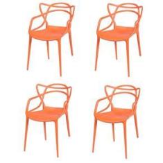 Imagem de Conjunto 4 Cadeiras Allegra - Laranja