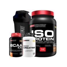 Imagem de Kit Iso Protein 900G+ Power Creatina 100G+ Bcaa 100G - Bodybuilders