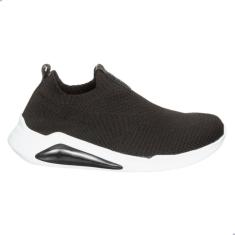 Imagem de Tênis Feminino Knit Petite Jolie PJ5517 Preto