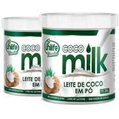 Imagem de Kit 2 Coco Milk Unilife Leite De Coco Em Pó 200G